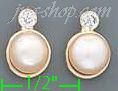 14K Gold Fancy Pearl Sets Earrings - Click Image to Close