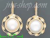 14K Gold Fancy Pearl Sets Earrings - Click Image to Close