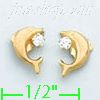 14K Gold Stud Earrings - Click Image to Close