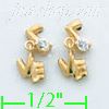 14K Gold Stud Earrings - Click Image to Close