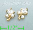 14K Gold Stud Earrings - Click Image to Close