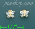 14K Gold Stud Earrings - Click Image to Close