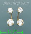 14K Gold Stud Earrings - Click Image to Close