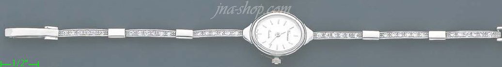 14K Gold Italian Fancy CZ Watch - Click Image to Close