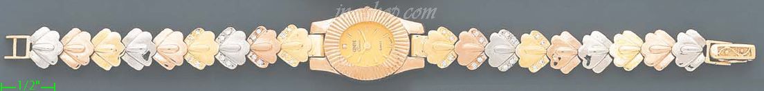 14K Gold 3Color Watch - Click Image to Close