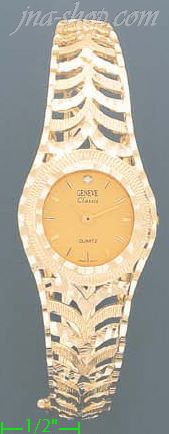 14K Gold Nugget & Filigree Watch - Click Image to Close