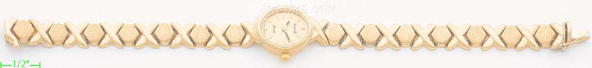 14K Gold Italian Fancy Watch - Click Image to Close