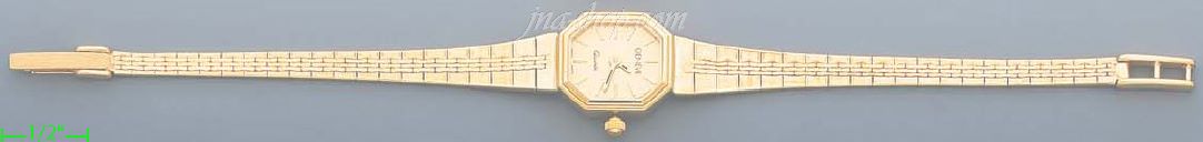 14K Gold Italian Fancy Watch - Click Image to Close