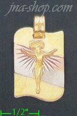 14K Gold Assorted Charm Pendant - Click Image to Close