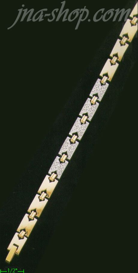 14K Gold Fancy Bracelet - Click Image to Close