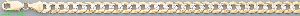 14K Gold Cuban White Pave Chain 20" 7.1mm
