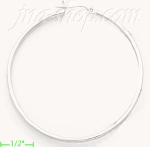 14K Gold White Hoop Earrings