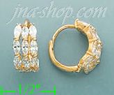 14K Gold Assorted CZ Earrings