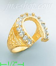 14K Gold CZ Ring