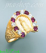 14K Gold CZ Ring