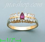 14K Gold Ladies' CZ Ring