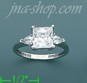 14K Gold High Polished Ladies' CZ Ring